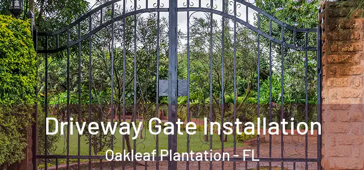 Driveway Gate Installation Oakleaf Plantation - FL