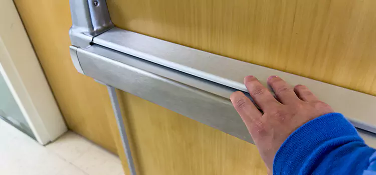 Installing a Push Bar on a Door Oakleaf Plantation